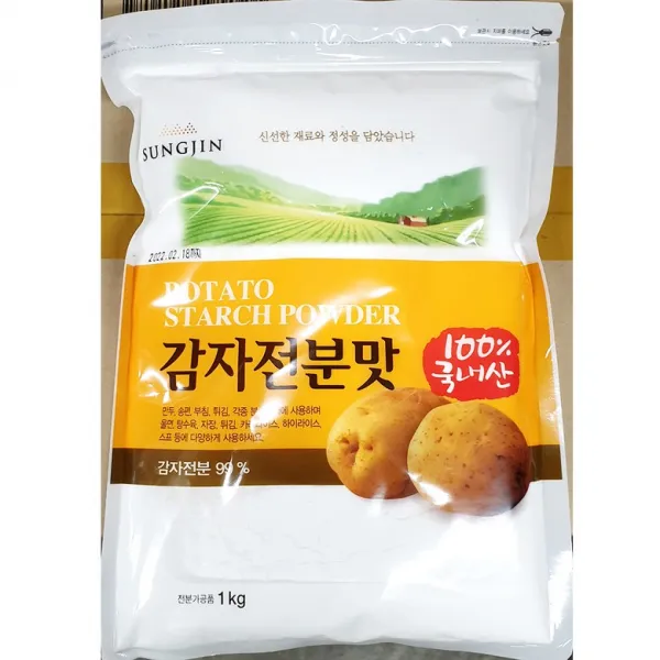 월드킹식자재 감자전분(성진 1K)X10 | 감쟈가루 파우다가루, 1