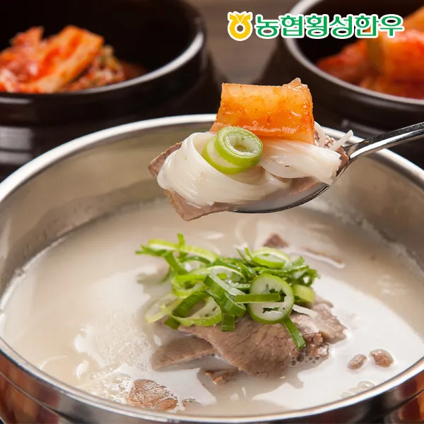 [동횡성농협] 농협 횡성한우 사골 곰탕 600ml x 10봉, 단품