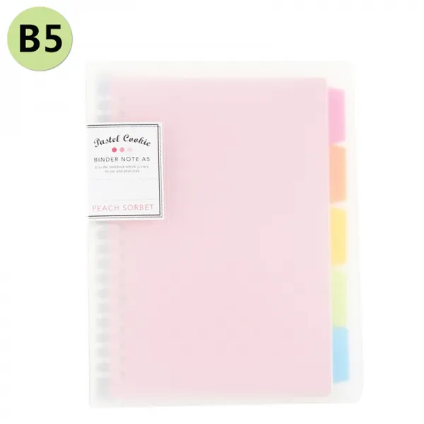 국위 활자화본 A4 활자대역 연채색곡기 B5 수첩/활자화면속 A5장부필기책 한국판 샤오칭신 26 공 B5 핑크 40 페이지 단일상품