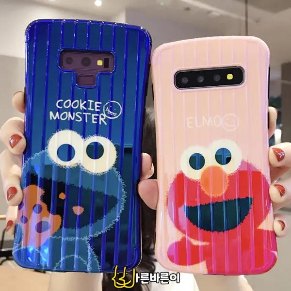 Mamor 갤럭시 노트8 몬스터 일러스트 실리콘 케이스 N8 Note8 삼성 핸드폰 휴대폰