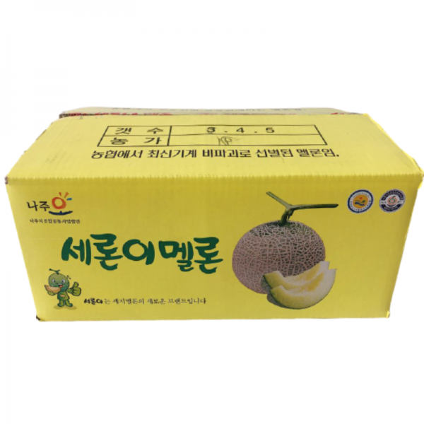 전남 나주 세지농협 세론이메론 고당도 프리미엄 멜론, 세론이(특) 3kg이상 (2수)