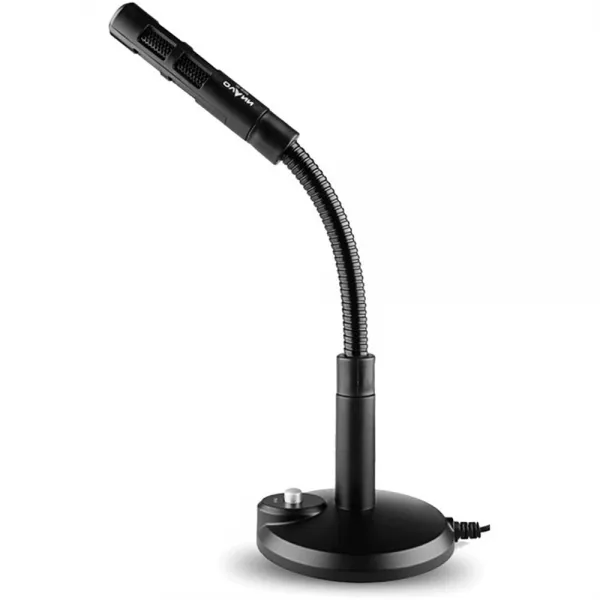 by iXing F1 구즈넥 스테레오 마이크 PC 노트북 및 Mac 호환 채팅 녹음 전화 회의 3.5mm 잭 (검정색)에 이상적, 단일상품