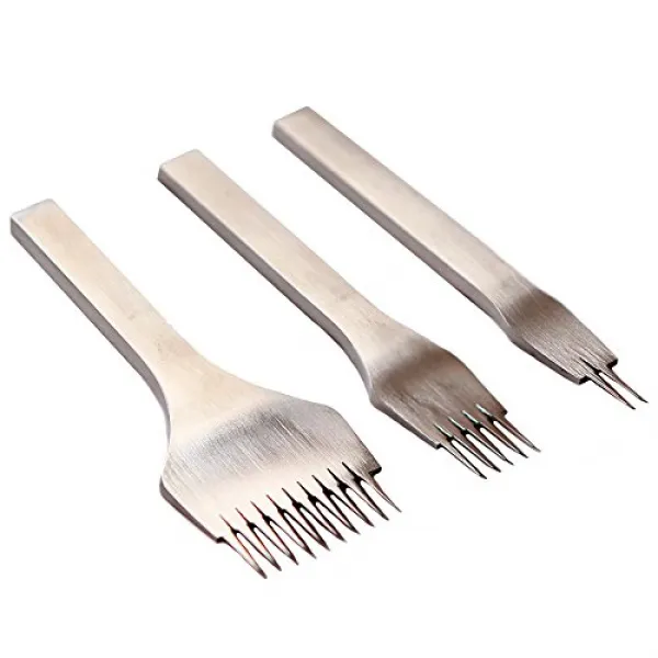Active Island 유럽 目打ち 3 개 가죽 공예 도구 하이스 ​​강 예각 핸드 메이드 마무리 a532 (3.38mm)