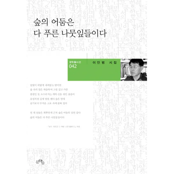 숲의 어둠은 다 푸른 나뭇잎들이다:이인범 시집, 문학들