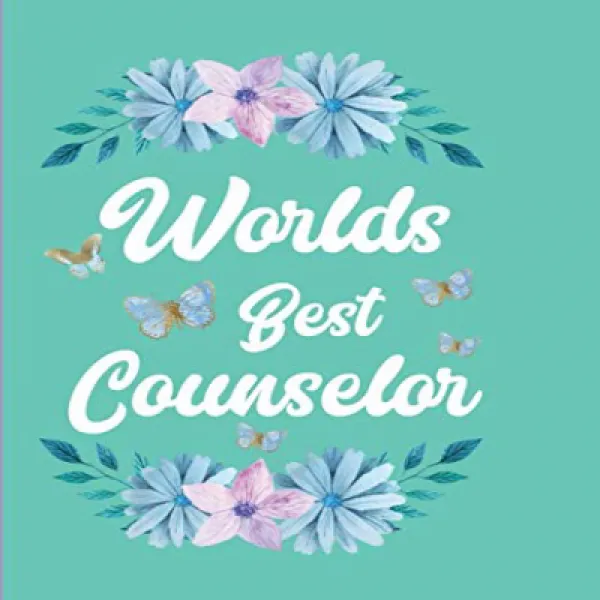 World's Best Counselor: Teal Blank Lined Journal 세계 최고의 카운슬러 : Teal Blank Lined Journal, 1