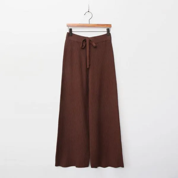 할인클럽Wbx49J9Ry2 밴딩스트링 팬츠 1039592 BOTTOM 모직 울팬츠 블랙 Black 브라운 Brown 아이보리 Ivory 멜란지