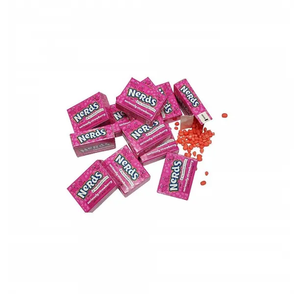 Wonka Nerds Candy STRAWBERRY FLAVOR ONLY 사랑방캔디 입덧사탕 딸기맛 60개입, 1세트, .g