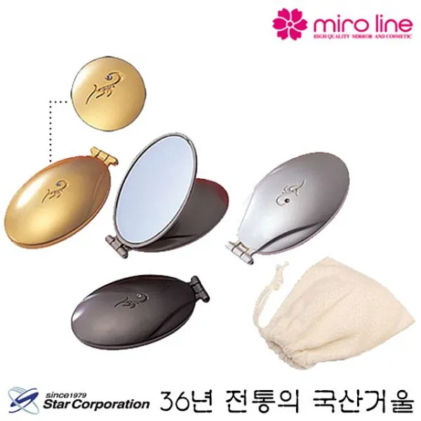 소지품 Compact 한국산 기타페이스꾸미기 소품 경량 화장 타동그란 형태 매이크업 별 얼굴 콤팩트거울 옵션확인 골드 실 + 5389볏옴, 응●적