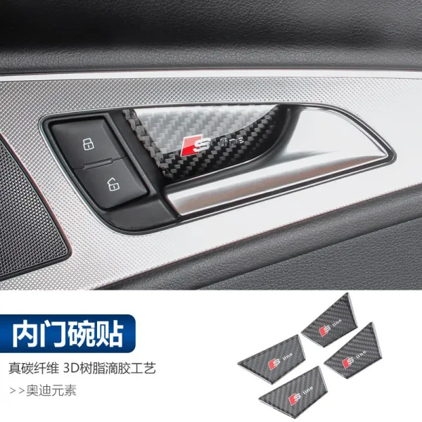 전용 아우디 새롭다 A6la7 내부장식 기어 물컵 센터 콘트롤 패널 원래 부품 안 도어손잡이