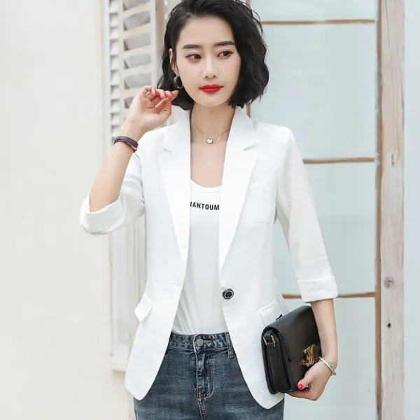 위파인더 7부 작게 나온 여자 슬림 소향년 봄 느낌 커리어우먼 패션