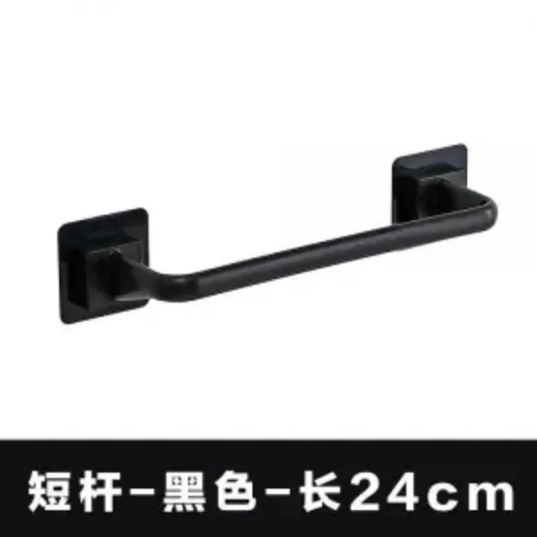 타월화장실 수납 슬리퍼 타공 벽걸이 2도어 뒷집 화장실 벽욕실 쇼트 블랙 1매입