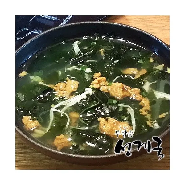 [팜스토리] [제주도직송] 부향순님의 성게미역국 4팩(13~16인분/팩당 200g), 상세 설명 참조