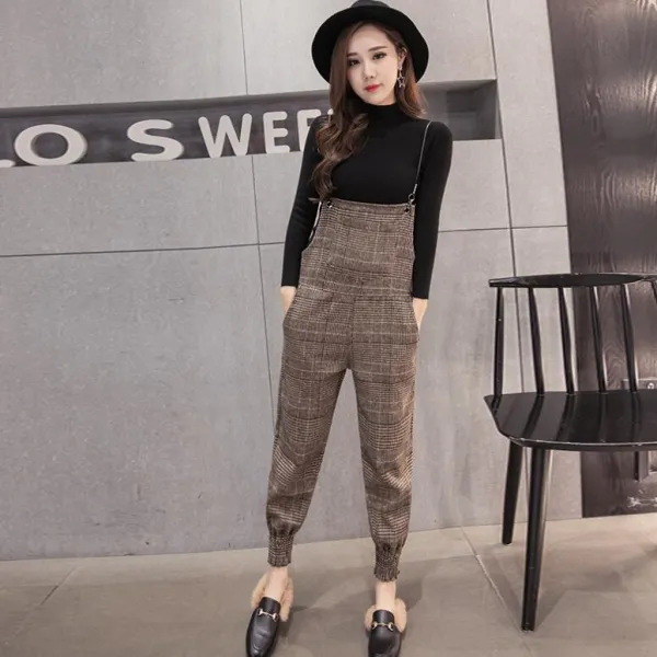 겨울용 여성 모직 멜빵바지 05 Pat05 576405996683