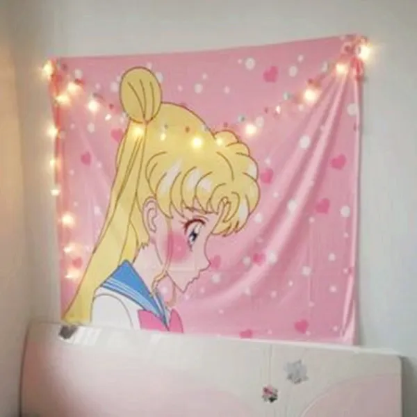 패브릭포스터 마티스 월행잉 천포스터 홈카페 인 교수형 천 손으로 그린 배경 천 조수 침대 옆 그물 레드 룸 레이아웃 태피스트리 기숙사 임대 주택 개조 벽 그림, G타입 150 * 200cm