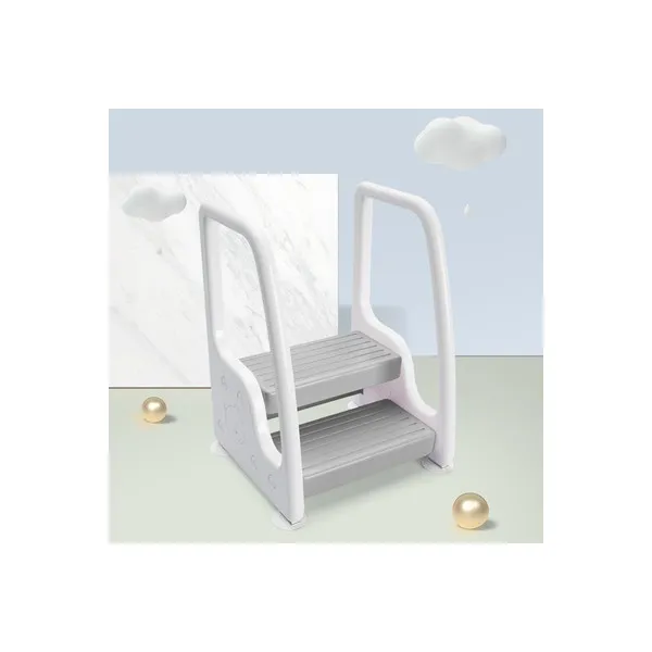 유아 화장실 유치원 어린이집 발디딤대 미끄럼방지 안전 가드계단 라이트그레이