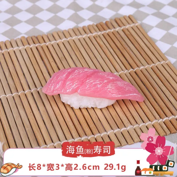 PUSHPUSH 모형 물고기 생선모형 촬영소품 초밥 모형회 연어 김밥 요리 음식 소, 에뮬레이션-물고기가루수담당하다