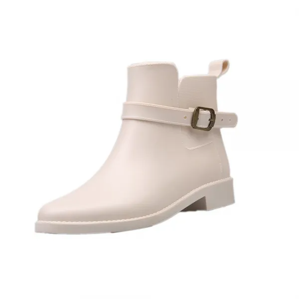 Pvc 첼시 앵클 벨트 레인부츠 장화