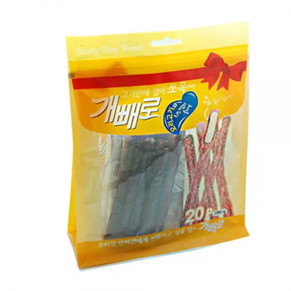 Basket7 오리&치즈껌 애견간식 280g 20개 생육 별식 훈련간식