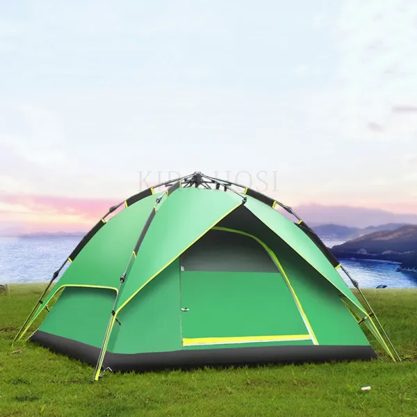 kirahosi 하절기 혼자 2인용 가정용 야영 천막 텐트 장막 102호 AN5n1r7, 그린 자동 2인용DC, 1