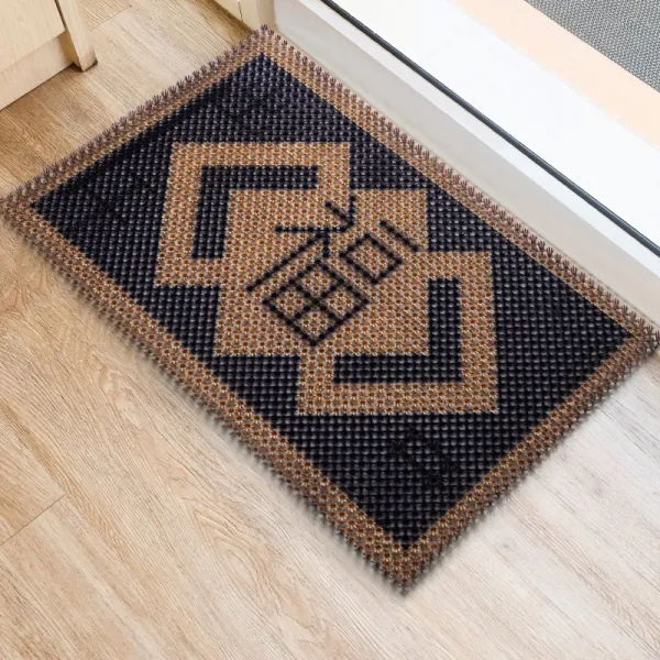 바닥 패드 입문 세탁 면제 방수 현관문 침실 카페트 부티 문전성시를 이루다 B타입 블랙