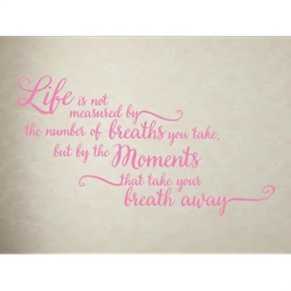 EOM 삶은 호흡 횟수로 측정되지 않습니다 ...- 비닐 벽 데칼-비닐 견적 Me-M [40