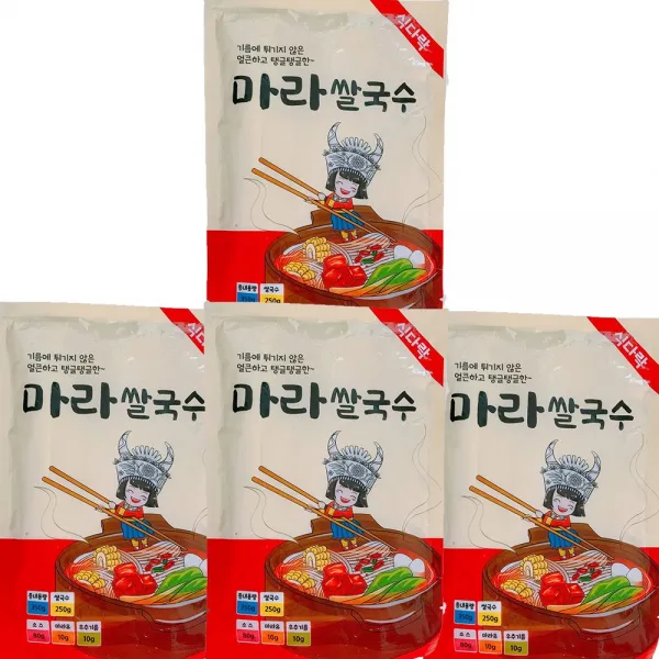 식다락 마라쌀국수 탕면 2인분, 6개, 350g