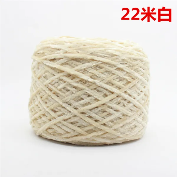 펠트패키지 골드벨벳 폭력곰 재료 굵은털실 단 diy셀프-짠 스카프 슬리퍼, T22-아이보리 22