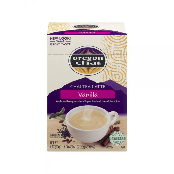 Oregon Chai Vanilla Chai(바닐라 차이티)_ tea latte(차이티 라떼) - 8온스, 선택, 상세설명참조