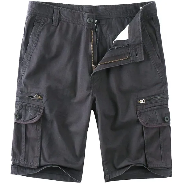 SAOVERE CARGO 반바지. ZIPPER POCKET 표준 다발 내분비선 성신 생물 코튼 CASUAL RELAXED 피트 MULTI-POCKET 앞 AND 고층 건물