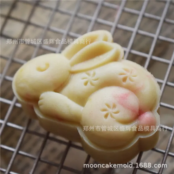 유진쇼핑 50 65G 옥 토끼 도산 빙피 광식 입체 월병 녹두떡 손 다이캐스팅 1개입