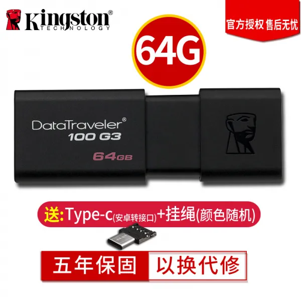 64G DT100G3 시스템 컴퓨터 사용 기계를 설치함 학생 여성 외부접인 USB30고속 정판 모바일 차량탑재 진나이, DT100G3 -(64GB )표기함 정부측 표기함