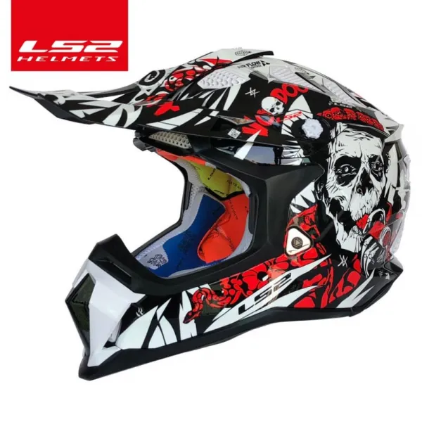 해외직구 Origina Ls2 Mx470 Subverter 오프로드 헬멧 Ls2 Motocross Helm Atv 먼지 자전거 내리막 경주 오 1