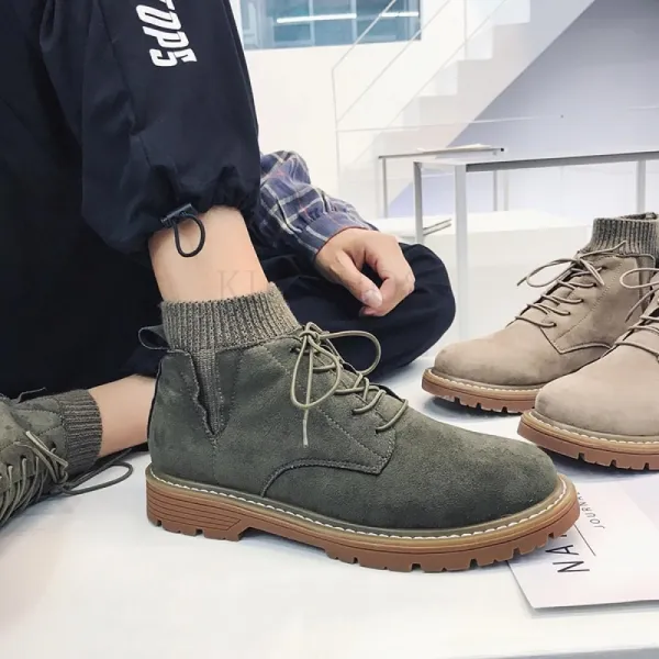 Kirahosi 남자 아동 겨울 기모부츠 삭스 앵클 스노우 부츠 35 Hr8+덧신 증정 V0x0x0o