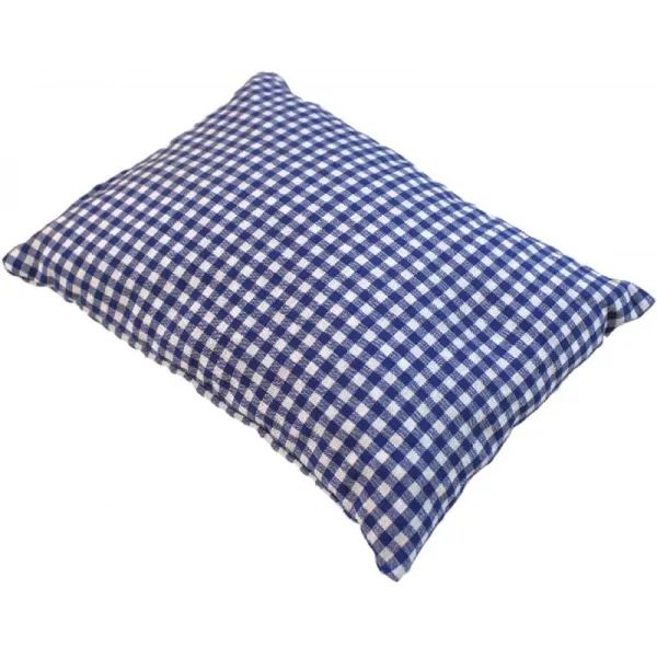 지르베 화이트와 블루 격자 무늬 쿠션은 100 % 알펜 나무 면도 30 X 20cm 쿼드리 에 Cirmolo 활로 채워져 있습니다. 단일옵션