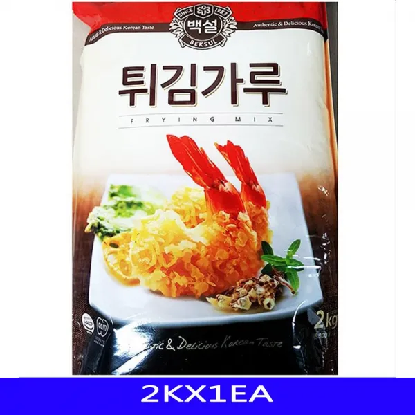 튀김가루 업소용 곡류가공품 백설 2KX1EA [SN:3CE0AA#611], [W3CE0AA], 단일상품(무옵션)　　[#611]▷