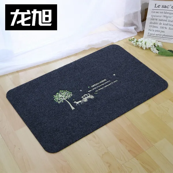발매트 진입문 전입 매트 로비 물흡수 문입구 카페트 거실 방 가정용 베란다 주방, C04-자수-파키라-그레이