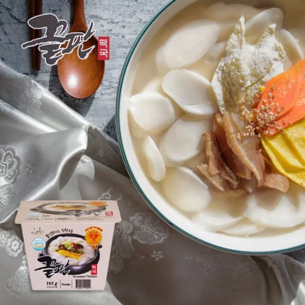 쫄깃한 식감 진한 국물 끝판 떡국 161g, 24개입, 상세설명 참조