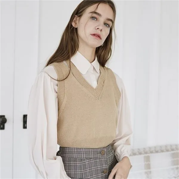 [바이바이섭] [바이바이섭]TIM VEST BEIGE[A]