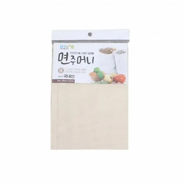 주닉스 set 바른 면주머니 중 10개 면보 국물백 보자기