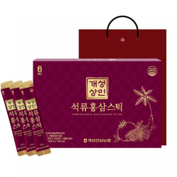 개성상인 석류 홍삼 스틱 + 쇼핑백, 10ml x 30개, 14세트