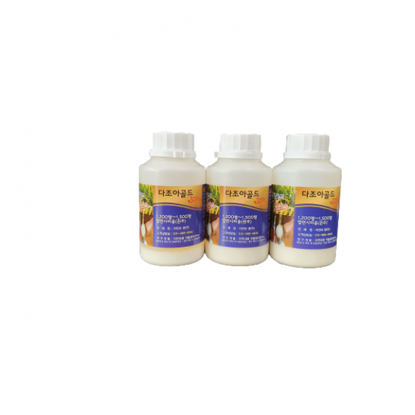 다조아골드플러스 250ml x 3병 콩 벼 고추 마늘 양파 인삼 다수확 광물질 미량요소 복합비료