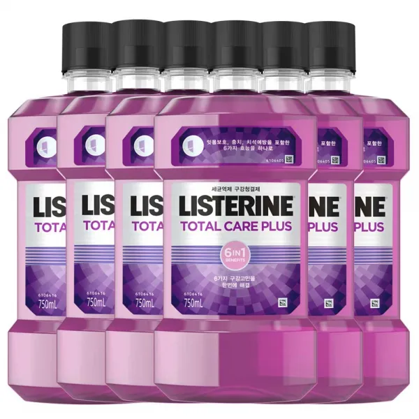 리스테린 토탈케어 플러스 구강청결제 750ml 6개