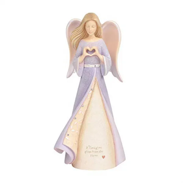 Enesco Foundations Caregiver Heart Angel Figurine 7.05” Multicolor Enesco 기초 간병인 심혼 천사 작은 조상 7.05 ”다, 1