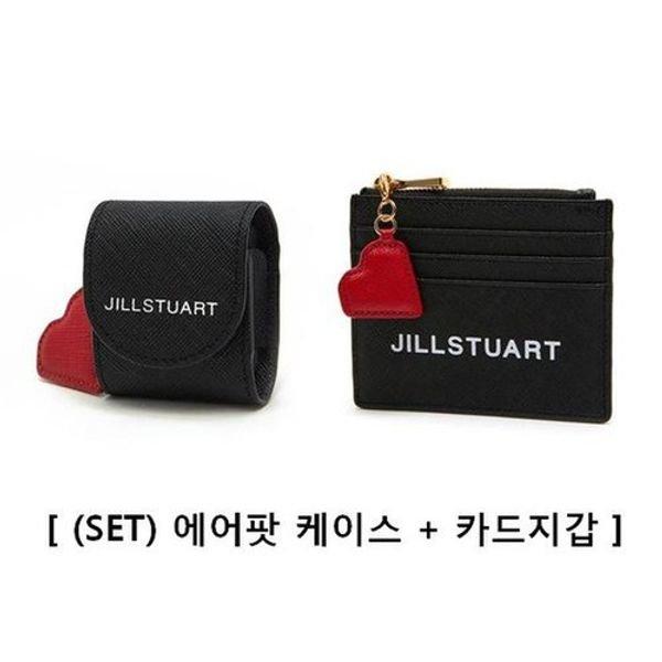 질스튜어트뉴욕질스튜어트뉴욕 블랙 하트 참장식 카드지갑+하트참 에어팟 케이스 0IHO0E440BK