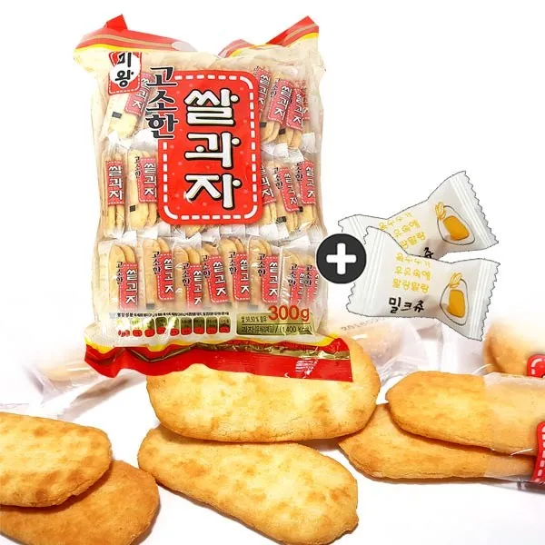 미왕 고소한쌀과자(43봉지) x 1봉(+밀크츄 2개), 1봉, 250g
