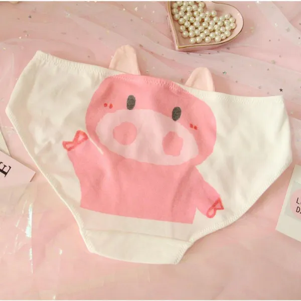 일본계 연하 여동생 귀여운 소녀 귀여운 캐릭터 화분 돼지 순면 입체 귀속바지 학생 차아 Hi 안녕하세요 돼지 S 힙 둘레 90cm 이내, 단일상품