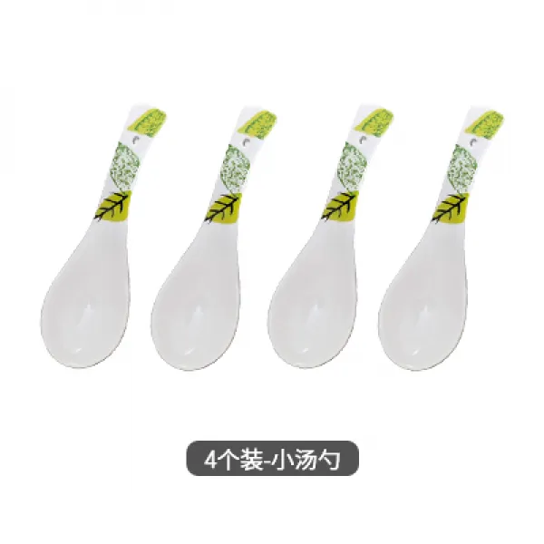 DIPYLON 스시롤 플레이팅 접시 작은 국자도자기인채조탕가정식기밥술, 도자기인채주걱4개