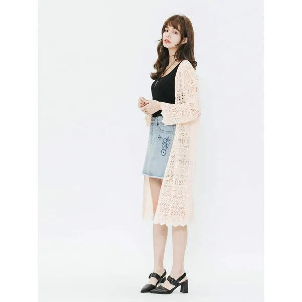 에이치커넥트 세련되고 감각적인 스타일!!여름 필수 아이템!!최고 아이템!!곧매진!!@@여성 네트 레이스 로브(30223-140-403-33)