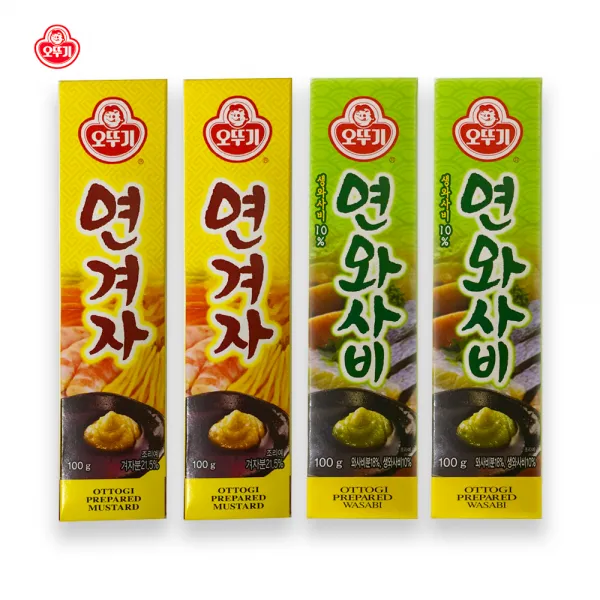 예이니종합물류 오뚜기 연겨자+연와사비 각2개씩 세트 4개x100g 고추냉이요리소스양념 1세트
