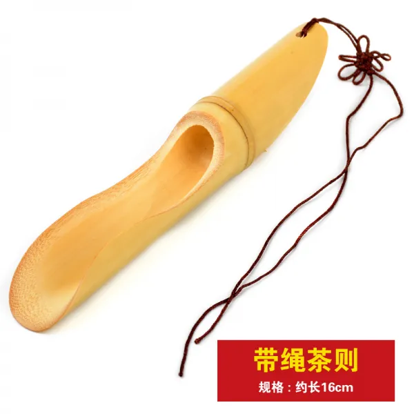사기 재 다도 부품 0에 차를 더하면 차 스푼 닭날개 나무 끈 죽제 흑단목 zcs01, ZCS01있음 끈차